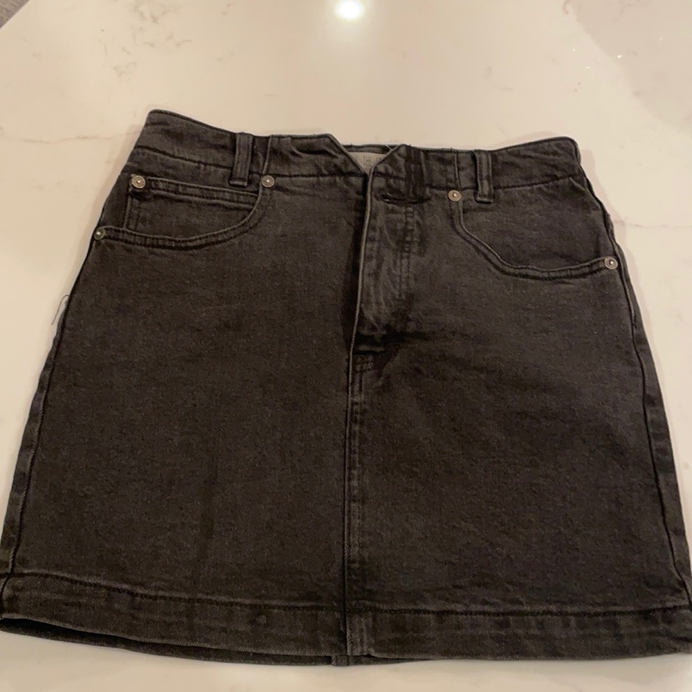 Free People Denim mini skirt